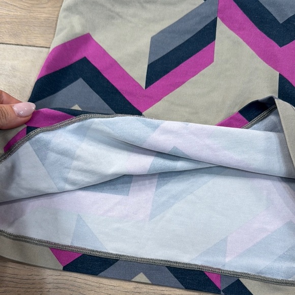 Nike Dri-Fit Women's Geometric Tank Top - Pink and Gray and Taupe - Picture 4 of 11